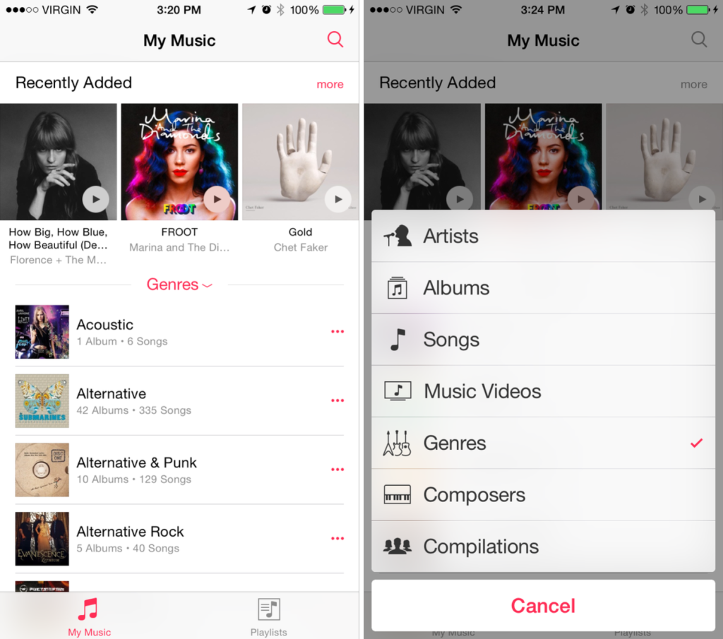 Music iOS 8.4 #2