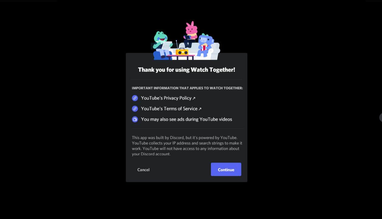 Discord YouTube Watch Together