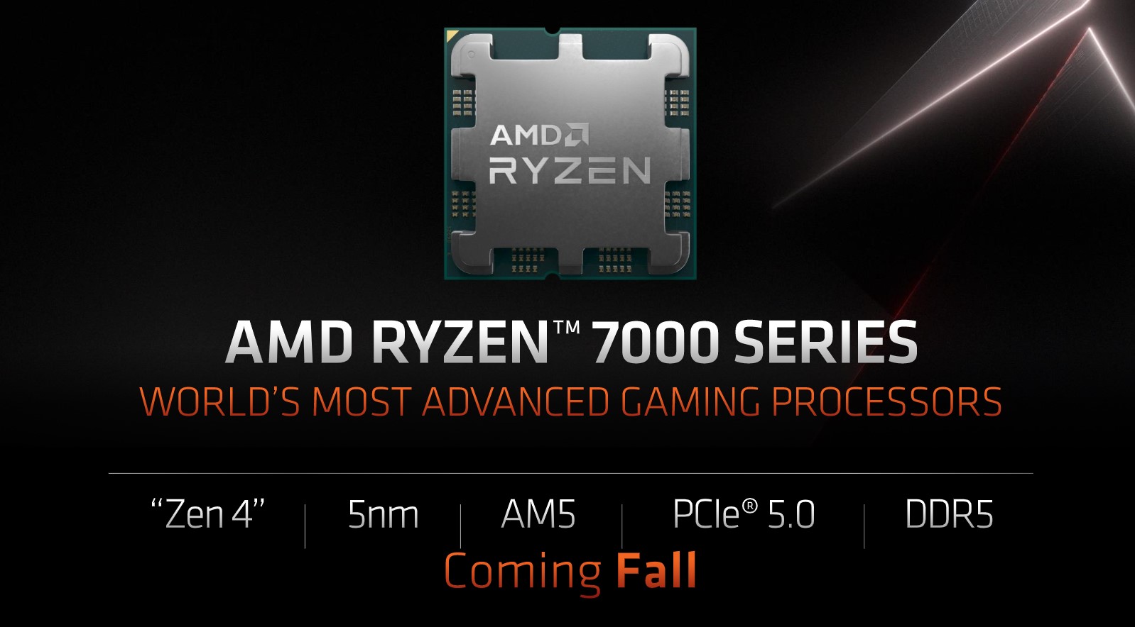 AMD Computex 2022 - Ryzen 6000 Mobile, Ryzen 7000, AM5, DDR5, PCIe 5.0, USB 4