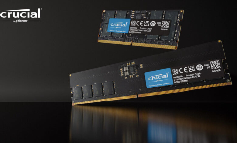 Crucial module memorie RAM DDR5 24GB 48GB