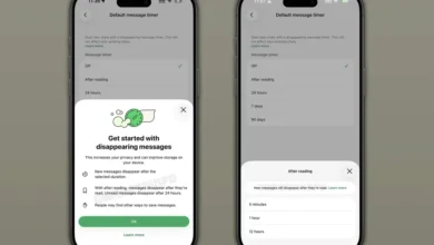 WhatsApp Dissapearing messages after-reading