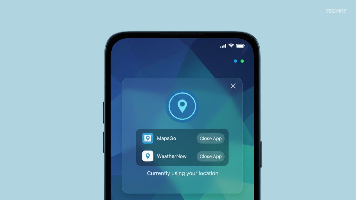 android blue green dot
