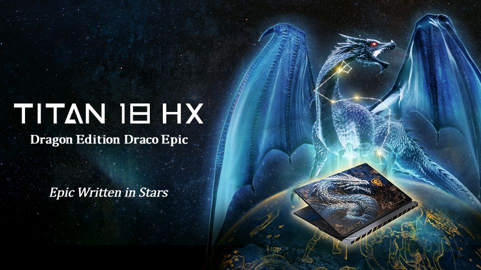Laptop MSI Titan 18 HX Dragon Edition Draco Epic Keyvisual